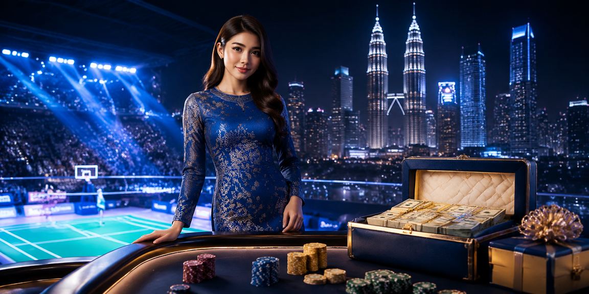 Suasana kasino hiburan Kuala Lumpur dengan pakaian baju kurung tradisional