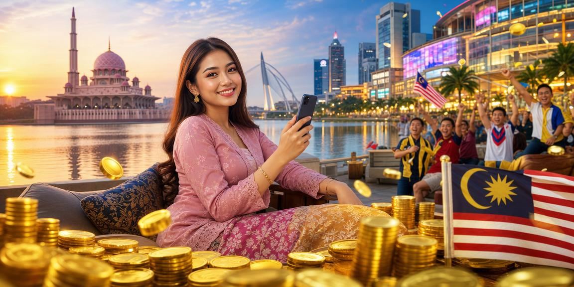 Gambar promosi loteri dan kasino di Putrajaya dengan gaya Melayu